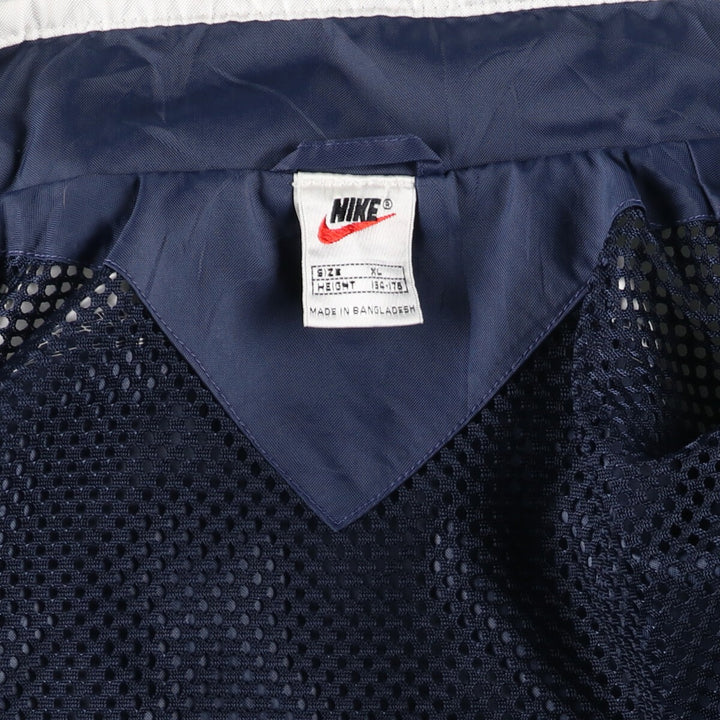 90'S Nike NIKE Back Logo Nylon Jacket Men's XL Size Vintage Nylon navy blue type Vintage Second Hand
