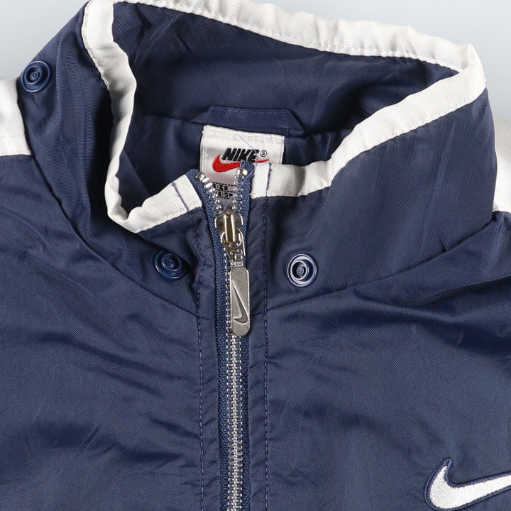 90'S Nike NIKE Back Logo Nylon Jacket Men's XL Size Vintage Nylon navy blue type Vintage Second Hand