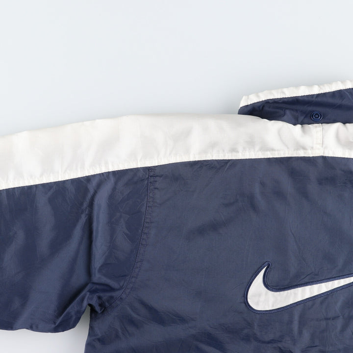 90'S Nike NIKE Back Logo Nylon Jacket Men's XL Size Vintage Nylon navy blue type Vintage Second Hand