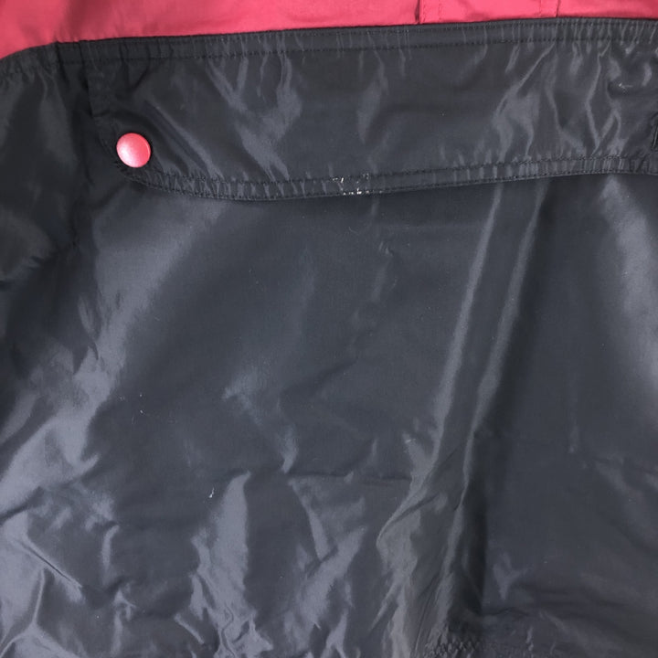 90'S Vintage Nike Anorak Jacket, Men's Size L Nylon bordeaux Vintage Second Hand
