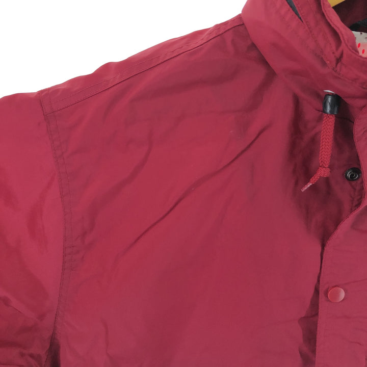 90'S Vintage Nike Anorak Jacket, Men's Size L Nylon bordeaux Vintage Second Hand