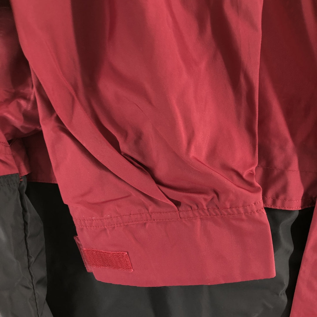 90'S Vintage Nike Anorak Jacket, Men's Size L Nylon bordeaux Vintage Second Hand