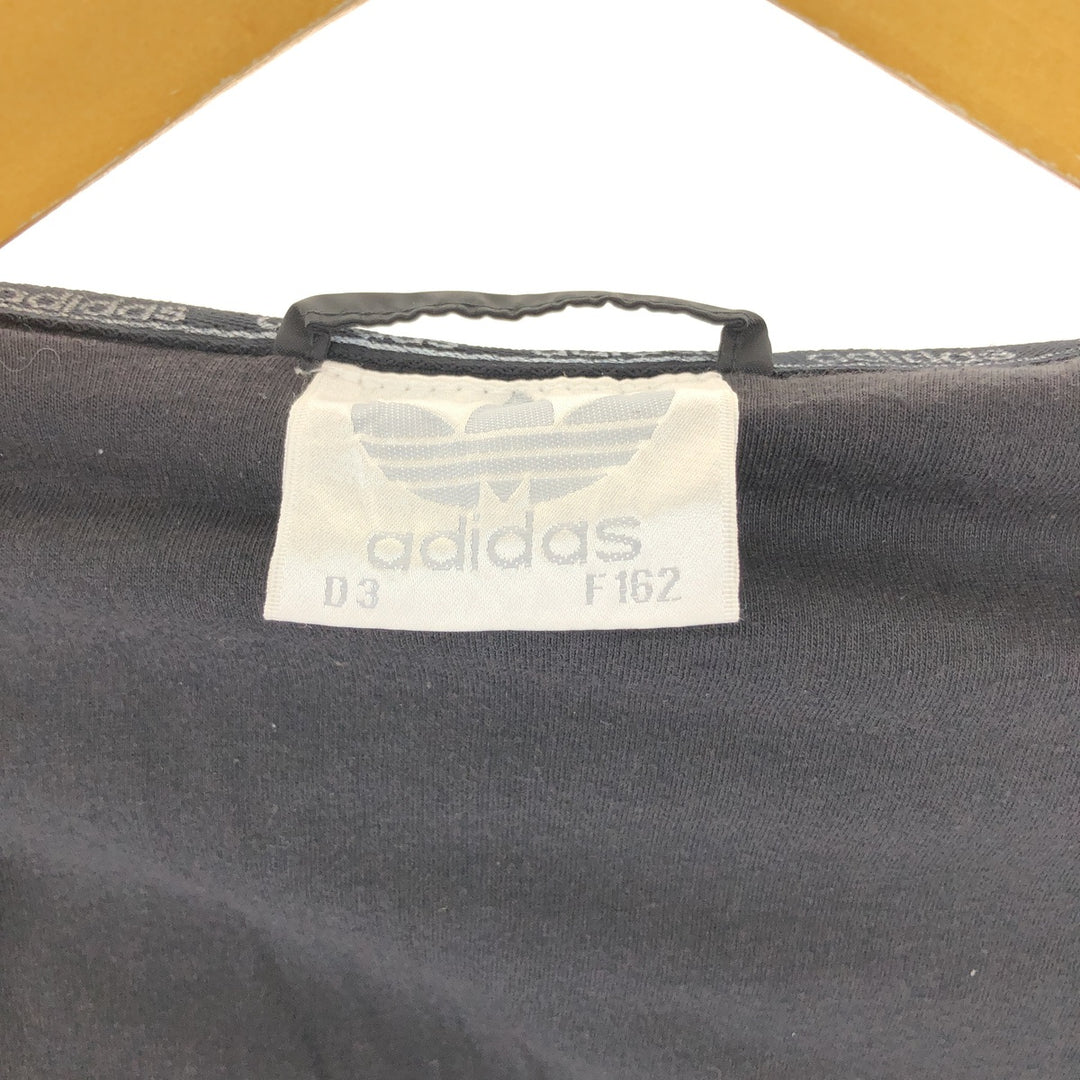 Vintage 80s-90'S Adidas nylon hoodie with back logo, size S, men's Nylon black type Vintage Second Hand