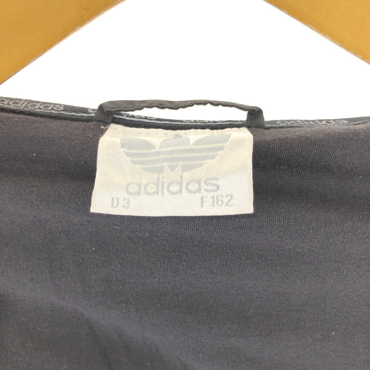 Vintage 80s-90'S Adidas nylon hoodie with back logo, size S, men's Nylon black type Vintage Second Hand