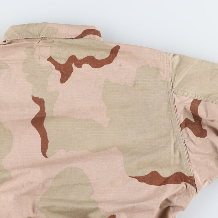 90'S US Military Genuine Camouflage Pattern 3C Desert Camo BDU Military Jacket Made in USA MEIDUM-SHORT Men's M equivalent Vintage /eaa514863