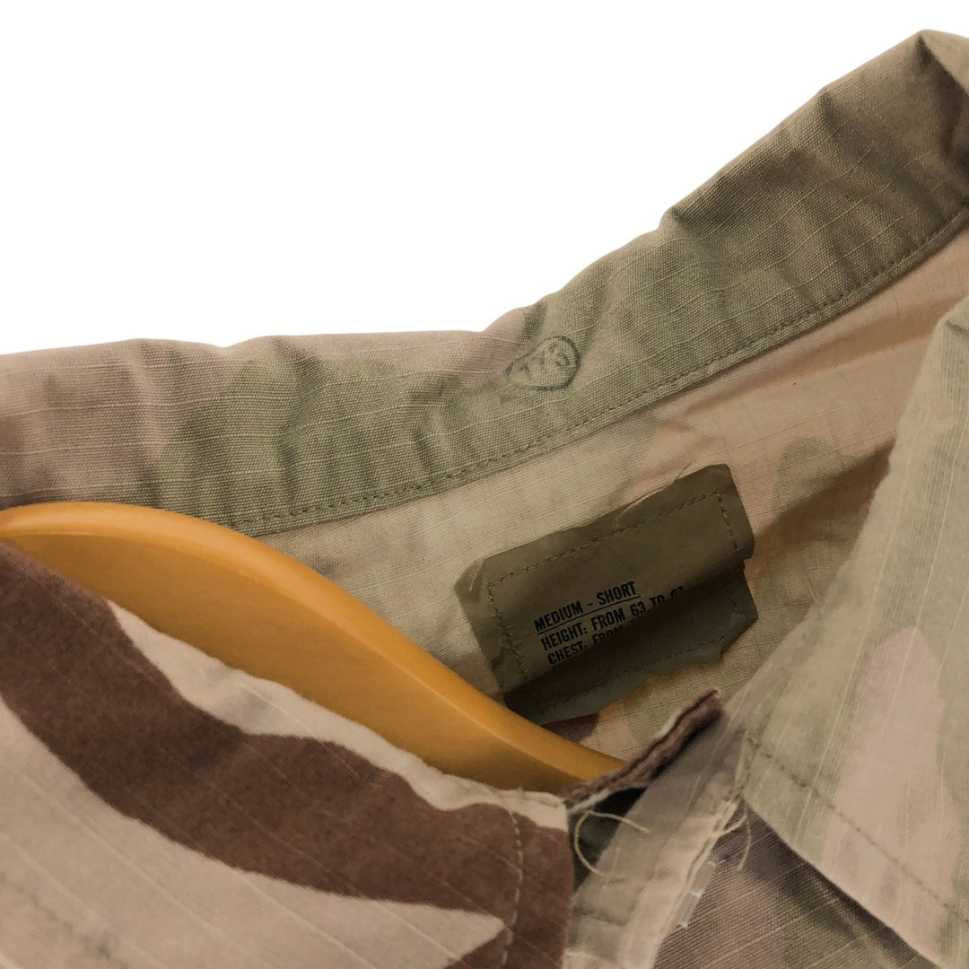 90'S US Military Genuine Camouflage Pattern 3C Desert Camo BDU Military Jacket Made in USA MEIDUM-SHORT Men's M equivalent Vintage /eaa514863