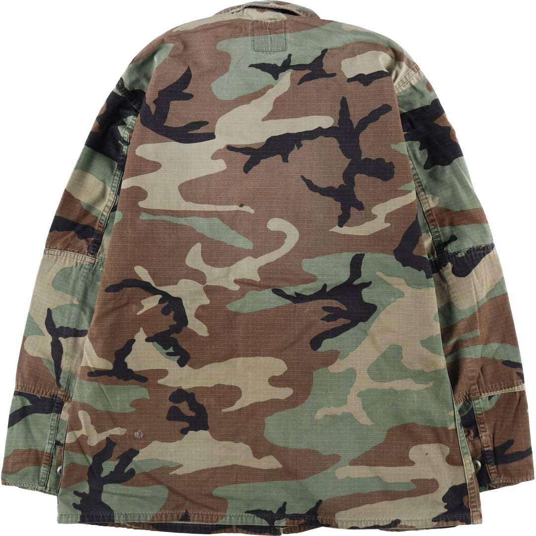 Authentic US military item, 90'S camouflage pattern woodland camo BDU military jacket, made in USA, MEDIUM-REGULAR, men's M equivalent, vintage /eaa514864