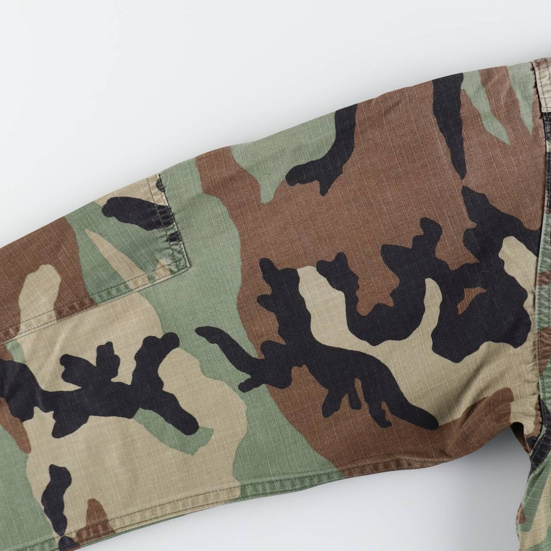 Authentic US military item, 90'S camouflage pattern woodland camo BDU military jacket, made in USA, MEDIUM-REGULAR, men's M equivalent, vintage /eaa514864