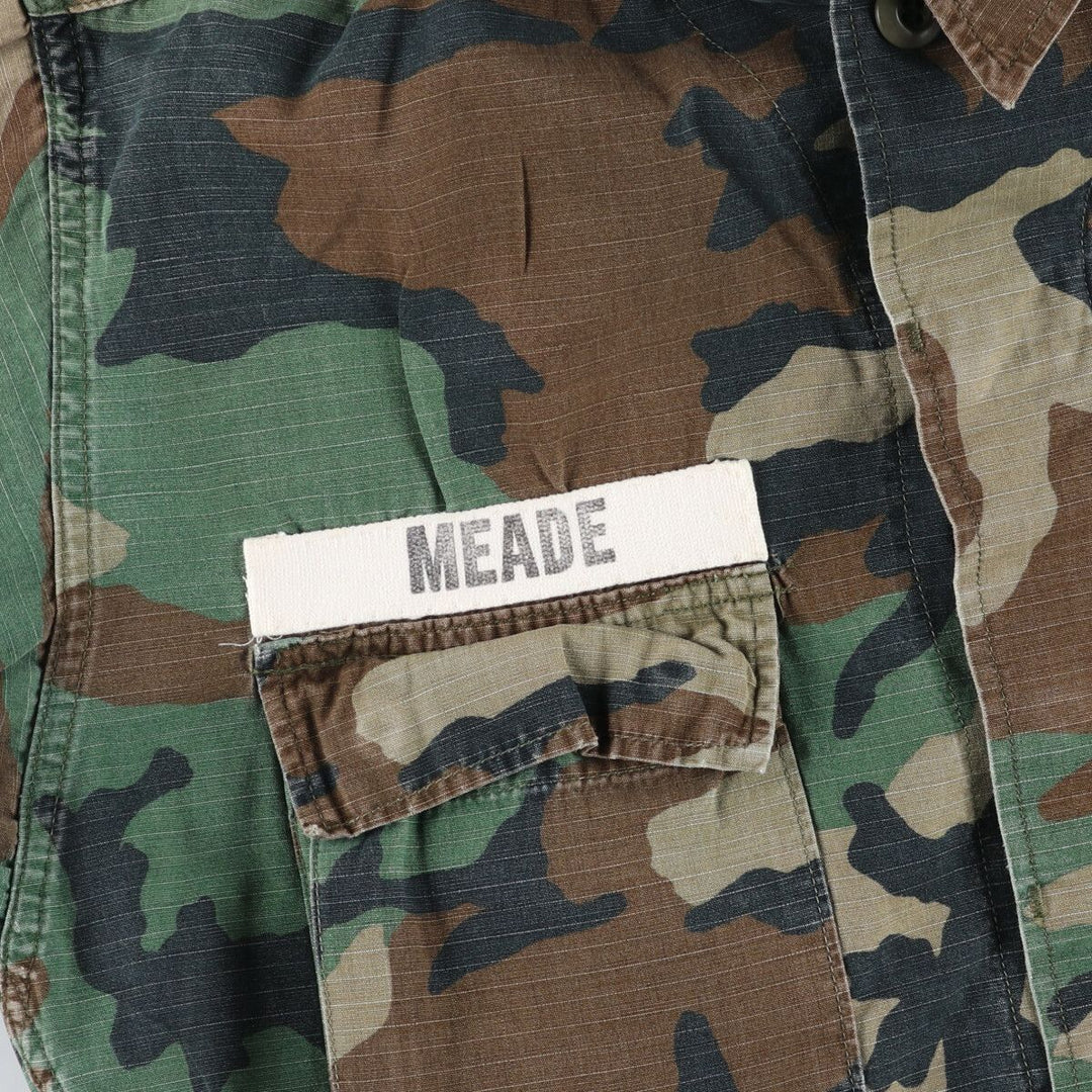 90'S US Army genuine camouflage pattern BDU military jacket made in USA SMALL-REGULAR men's S equivalent vintage /eaa514865
