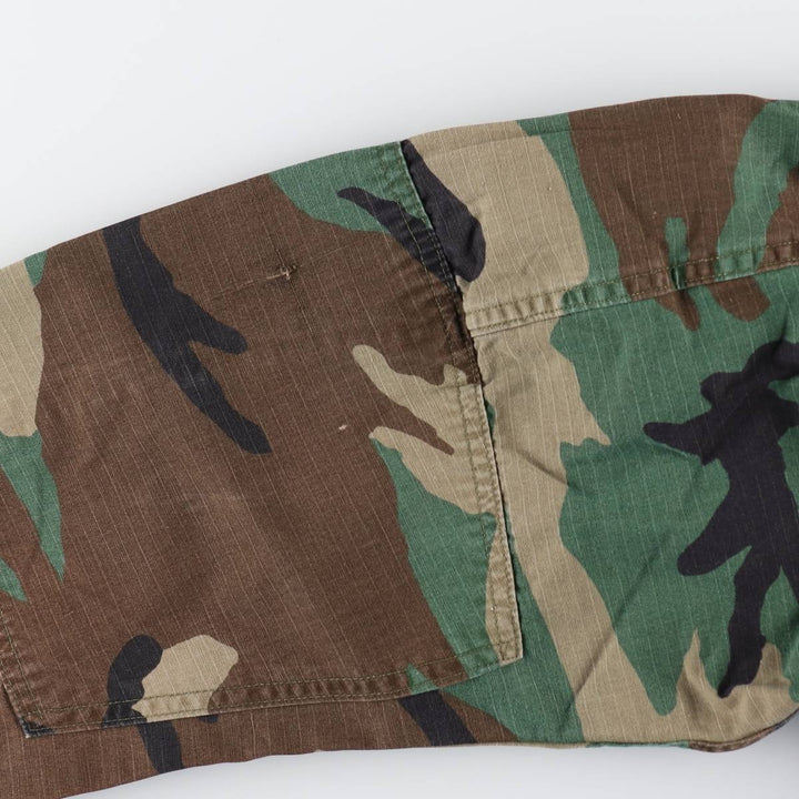 Authentic US military item, 1980'S camouflage pattern woodland camo BDU military jacket, made in USA, LARGE-REGULAR, equivalent to men's L, vintage /eaa514866