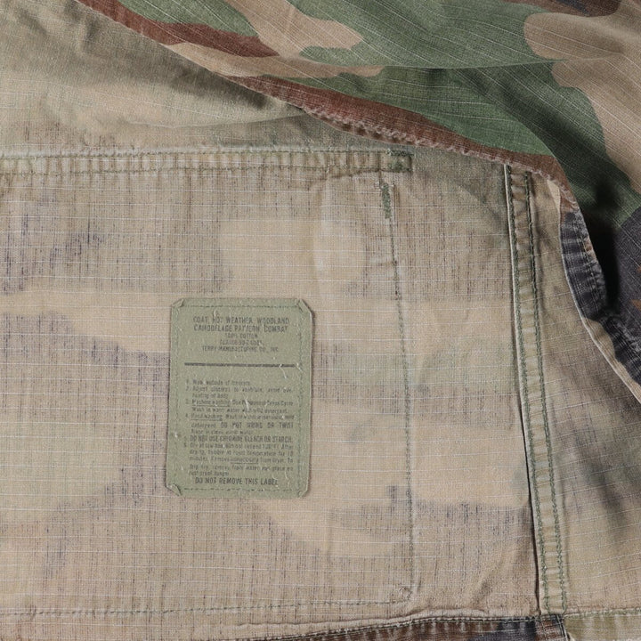 90'S US Army genuine camouflage pattern BDU military jacket made in USA MEDIUM-SHORT men's M equivalent vintage /eaa514867