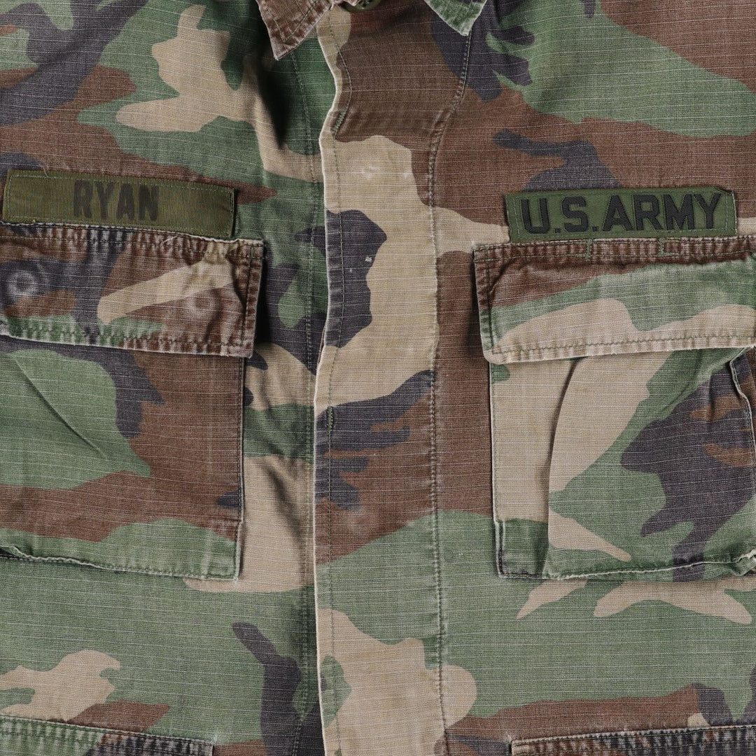 90'S US Army genuine camouflage pattern BDU military jacket made in USA MEDIUM-SHORT men's M equivalent vintage /eaa514867