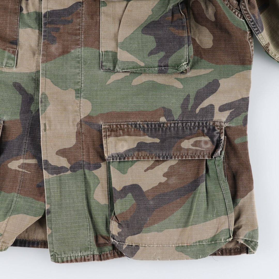 90'S US Army genuine camouflage pattern BDU military jacket made in USA MEDIUM-SHORT men's M equivalent vintage /eaa514867