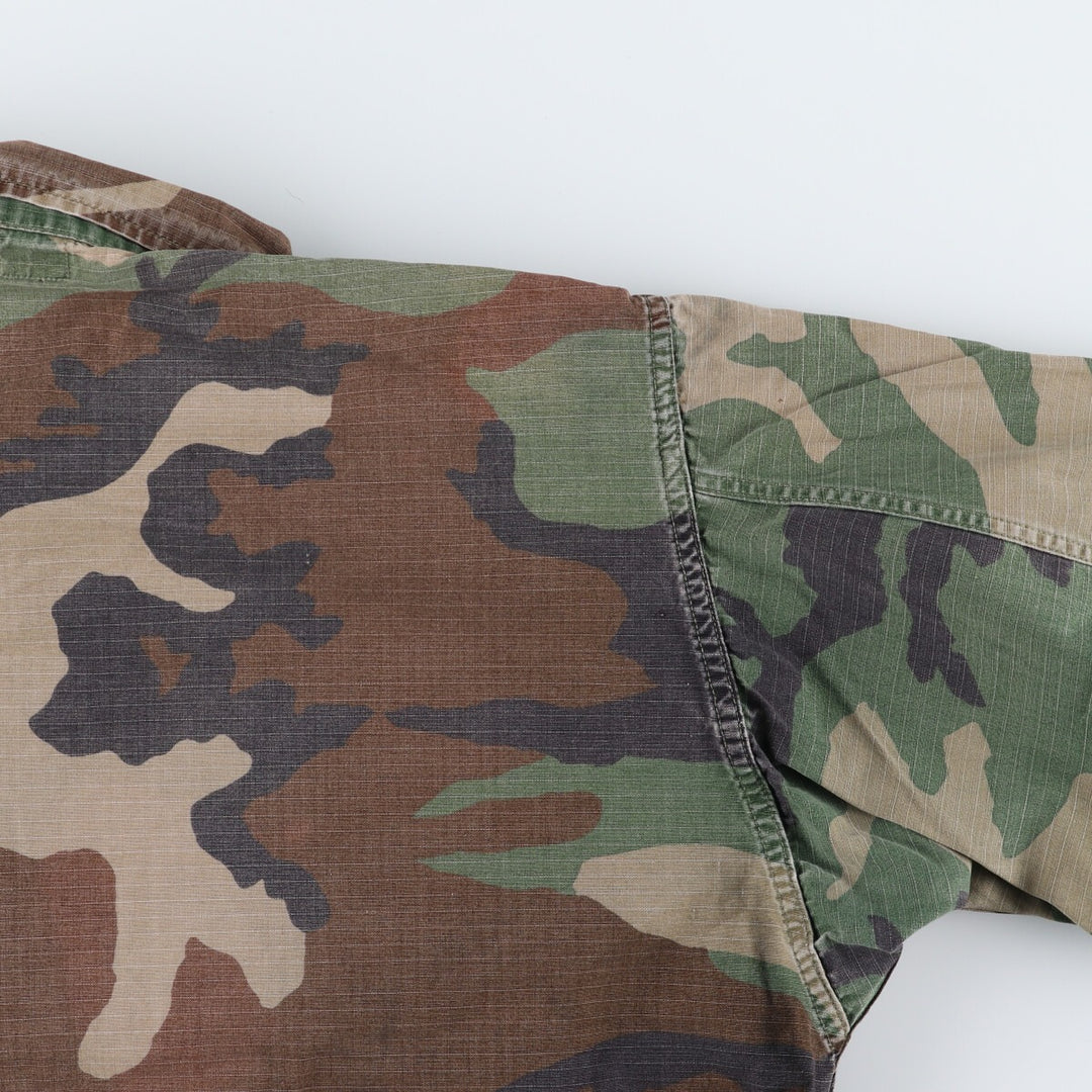 90'S US Army genuine camouflage pattern BDU military jacket made in USA MEDIUM-SHORT men's M equivalent vintage /eaa514867