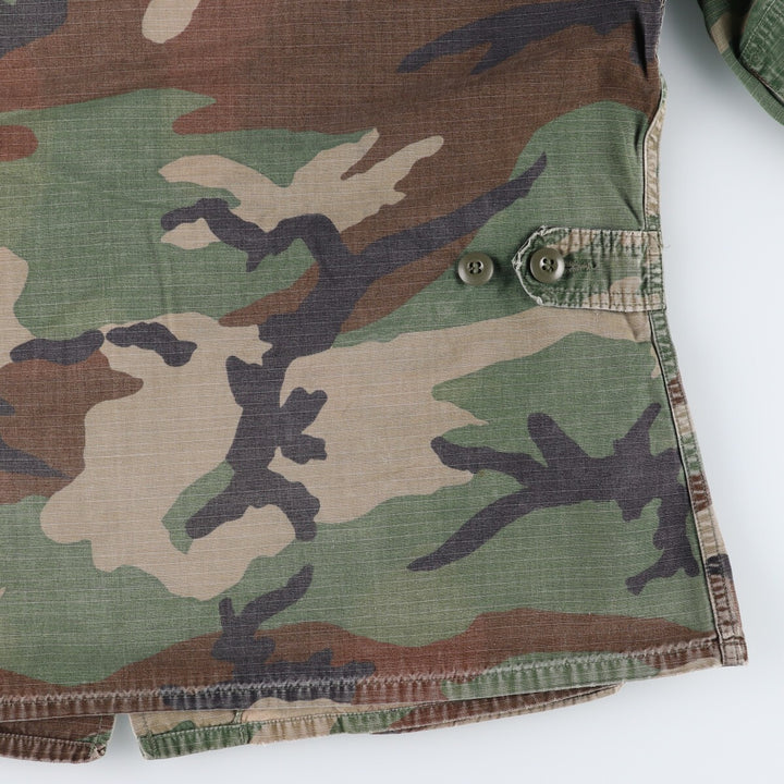 90'S US Army genuine camouflage pattern BDU military jacket made in USA MEDIUM-SHORT men's M equivalent vintage /eaa514867