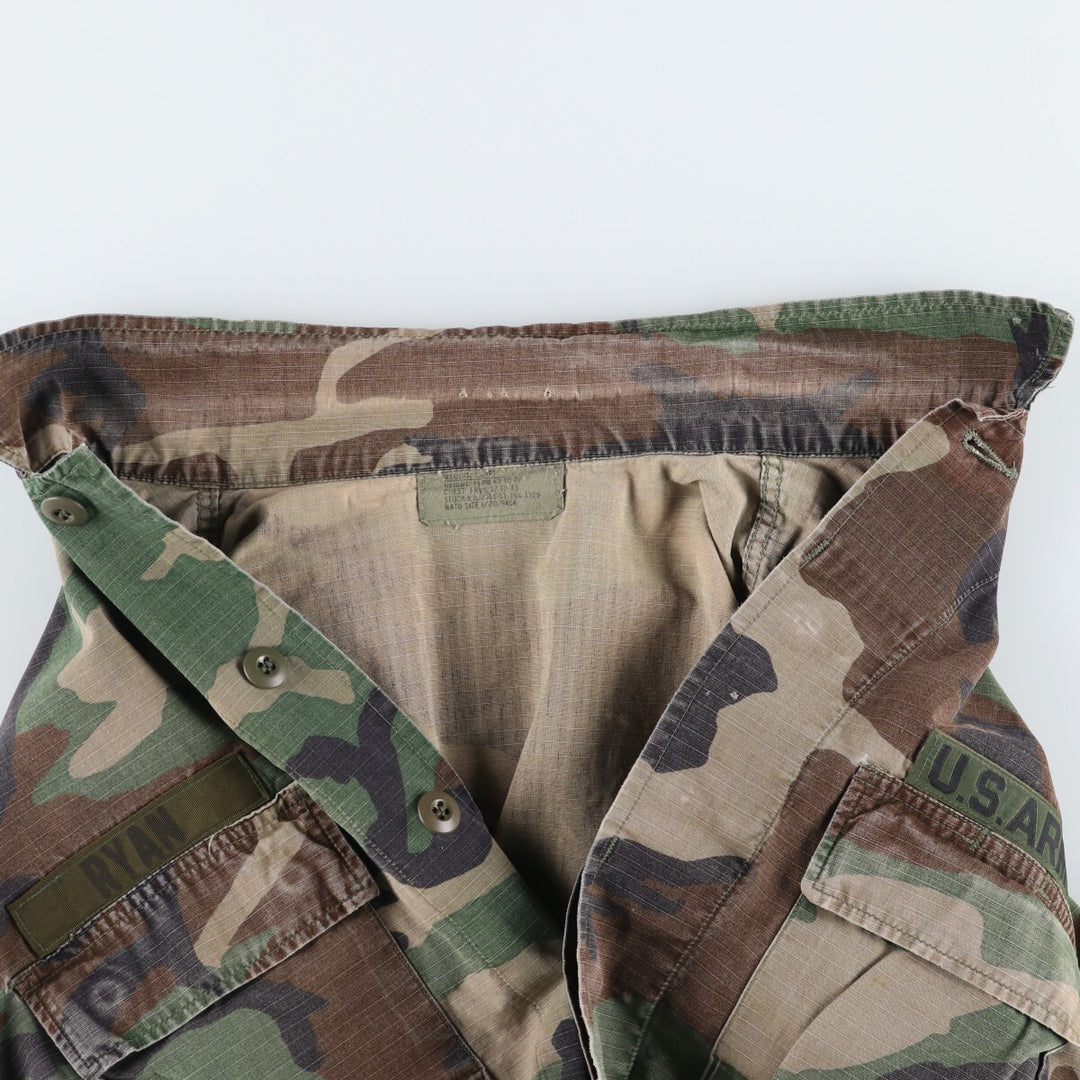 90'S US Army genuine camouflage pattern BDU military jacket made in USA MEDIUM-SHORT men's M equivalent vintage /eaa514867