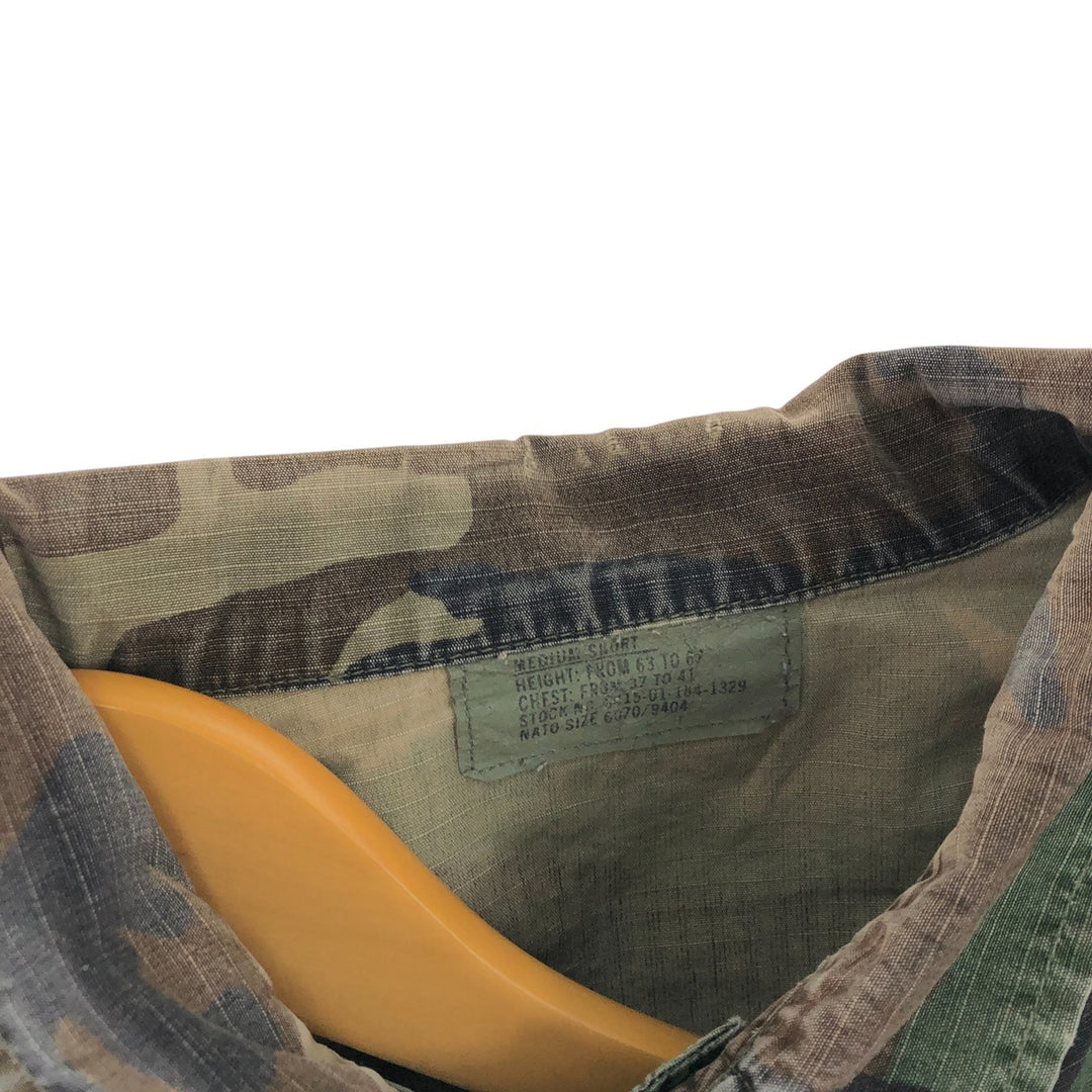 90'S US Army genuine camouflage pattern BDU military jacket made in USA MEDIUM-SHORT men's M equivalent vintage /eaa514867