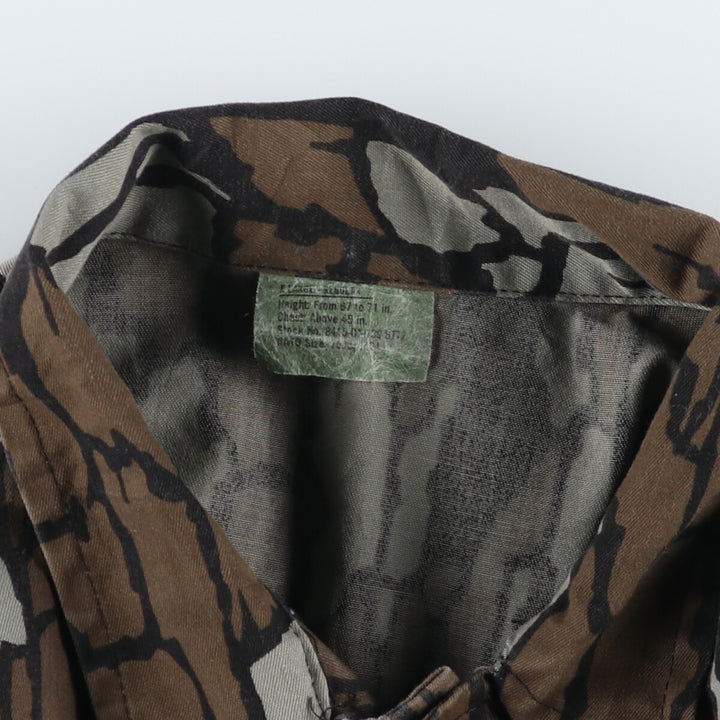 Civilian Camouflage Pattern Tree Bark Camo BDU Military Jacket Made in USA X-LARGE-REGULAR Men's XL equivalent /eaa514869