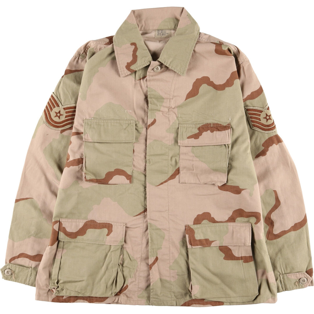 90'S US Military Genuine Camouflage Pattern 3C Desert Camo BDU Military Jacket Made in USA LARGE-REGULAR Men's L equivalent Vintage /eaa514871