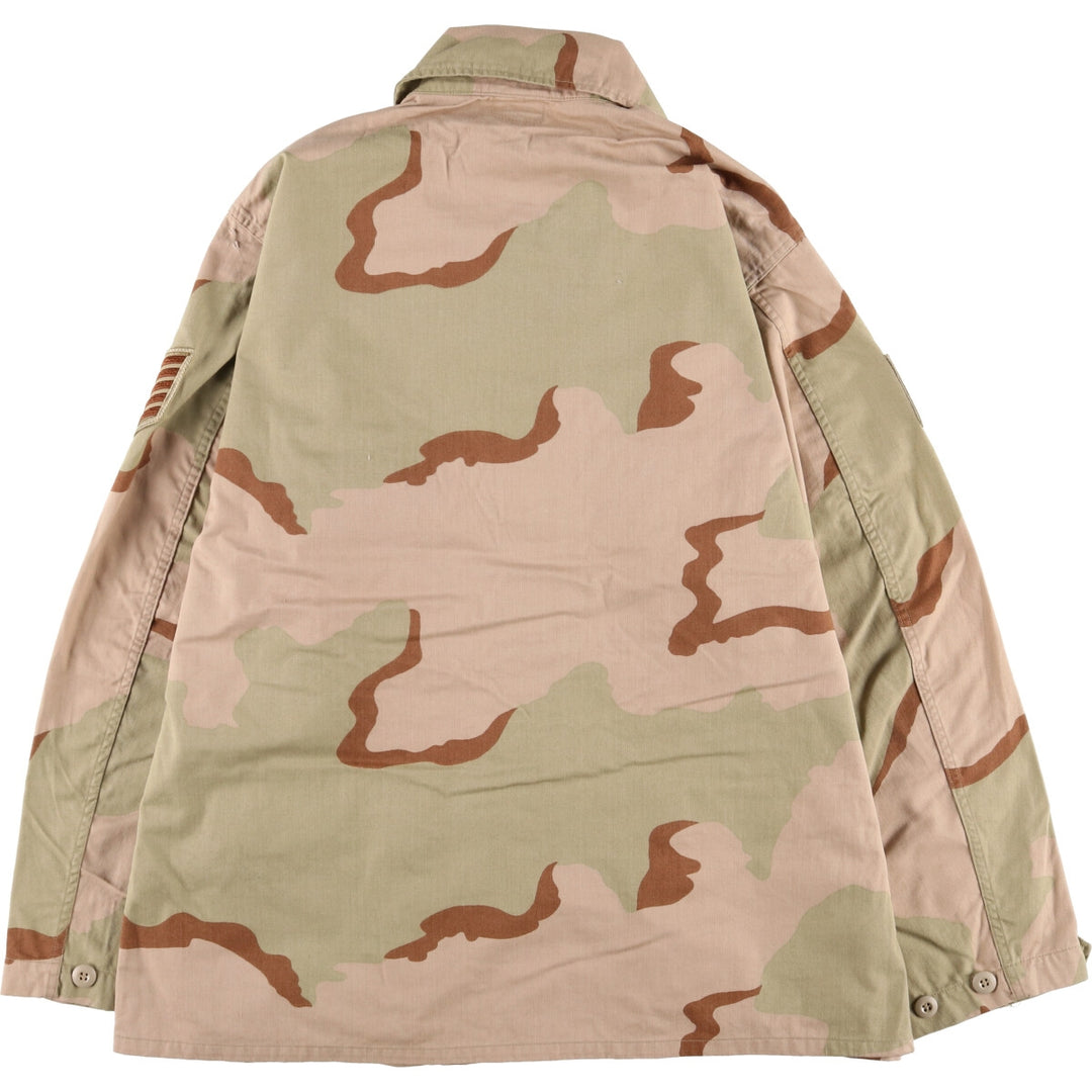 90'S US Military Genuine Camouflage Pattern 3C Desert Camo BDU Military Jacket Made in USA LARGE-REGULAR Men's L equivalent Vintage /eaa514871