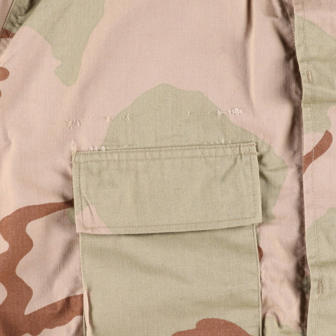 90'S US Military Genuine Camouflage Pattern 3C Desert Camo BDU Military Jacket Made in USA LARGE-REGULAR Men's L equivalent Vintage /eaa514871
