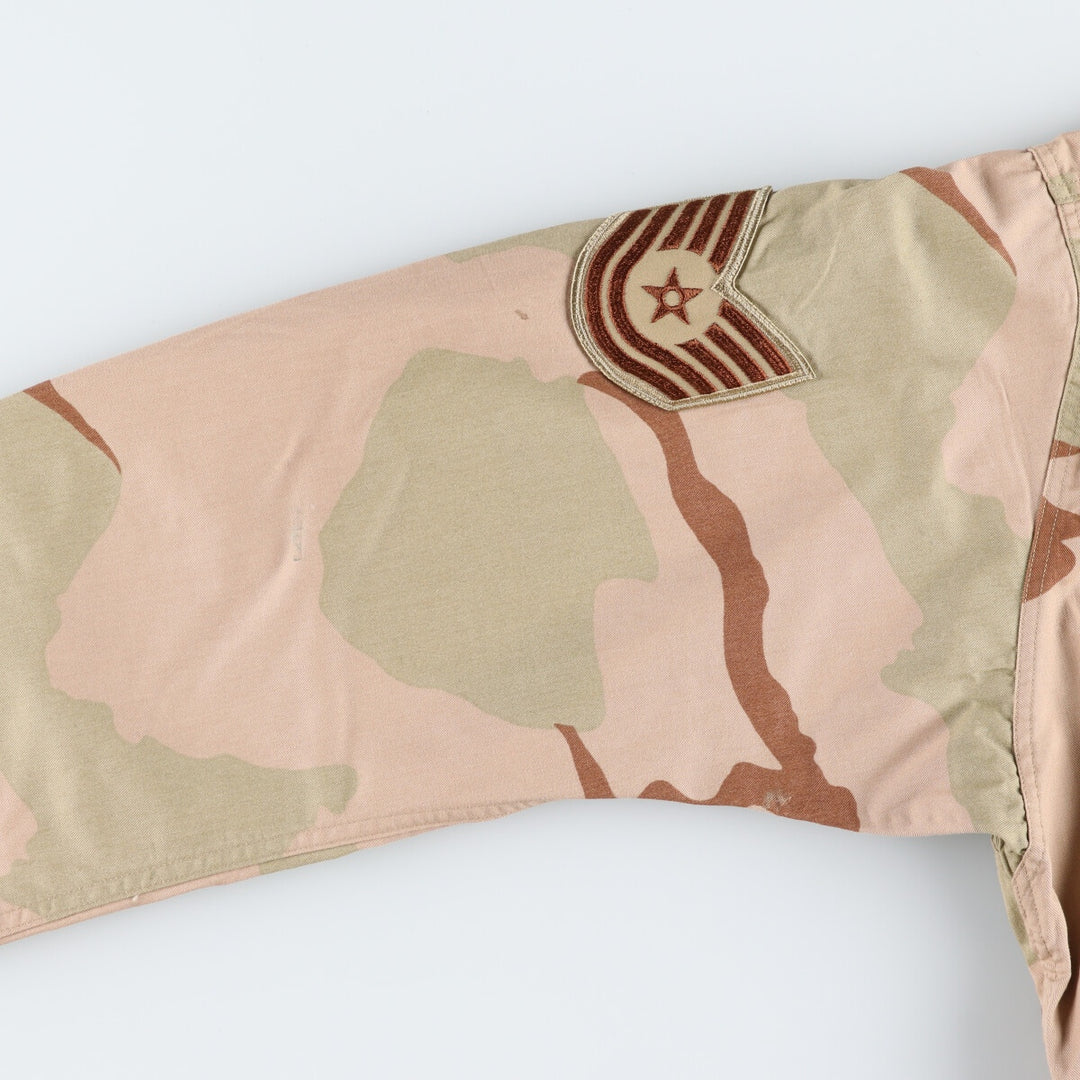 90'S US Military Genuine Camouflage Pattern 3C Desert Camo BDU Military Jacket Made in USA LARGE-REGULAR Men's L equivalent Vintage /eaa514871