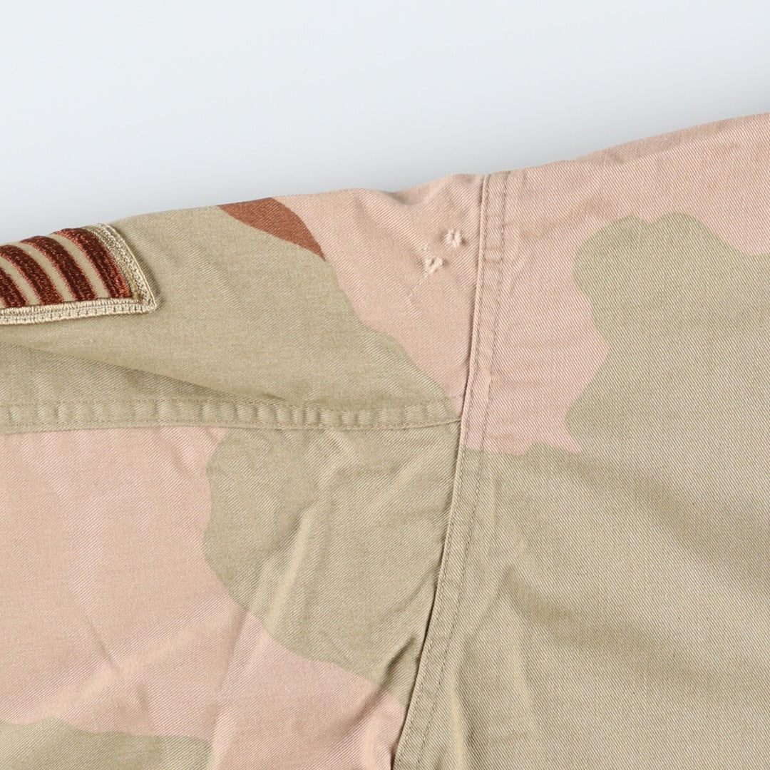 90'S US Military Genuine Camouflage Pattern 3C Desert Camo BDU Military Jacket Made in USA LARGE-REGULAR Men's L equivalent Vintage /eaa514871