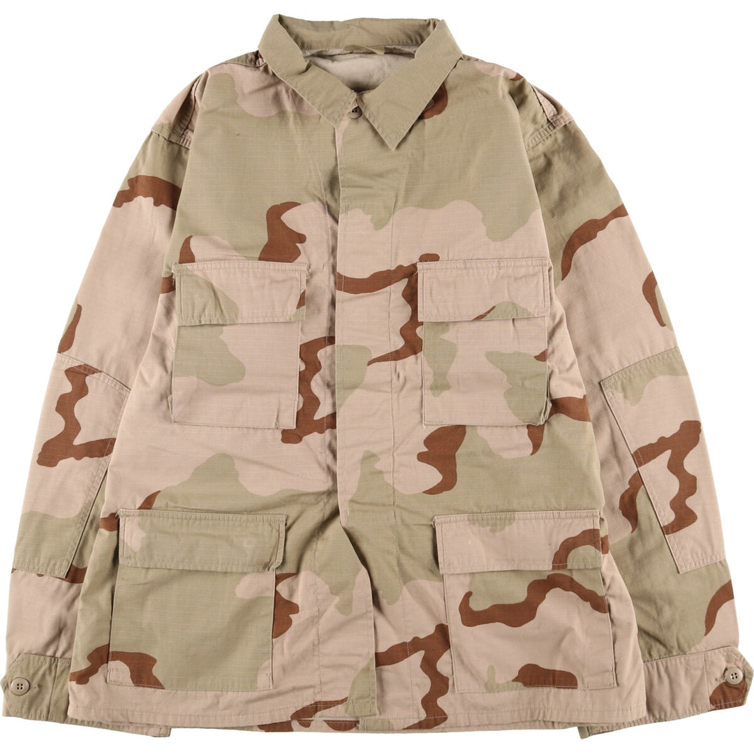 Genuine US military item, 2000'S camouflage Pattern 3C desert camo BDU military jacket, made in USA, LARGE-REGULAR, equivalent to men's L /eaa514873