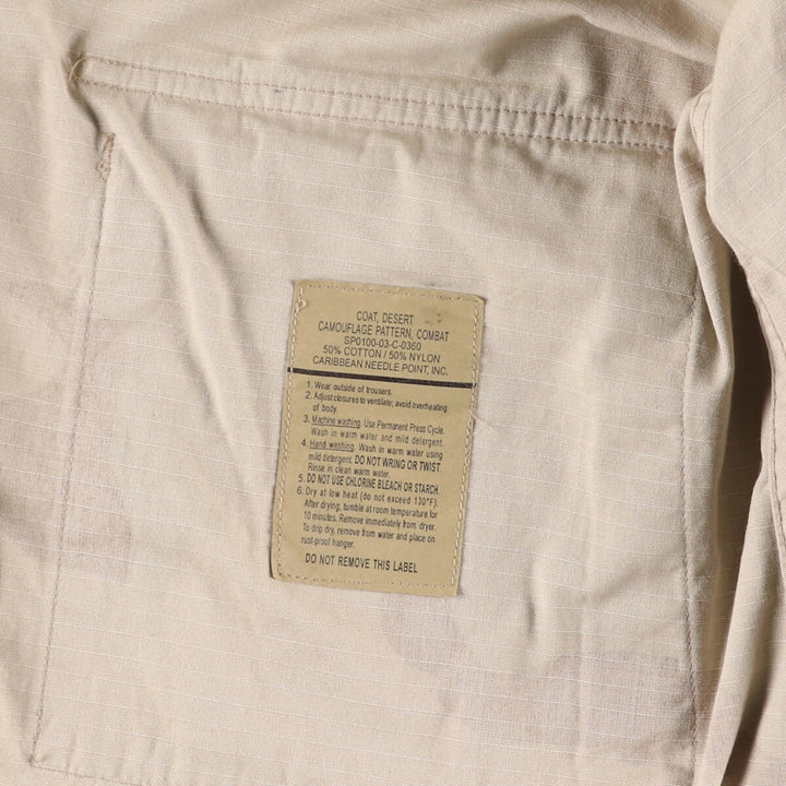 Genuine US military item, 2000'S camouflage Pattern 3C desert camo BDU military jacket, made in USA, LARGE-REGULAR, equivalent to men's L /eaa514873