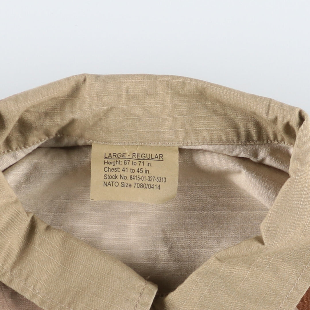 Genuine US military item, 2000'S camouflage Pattern 3C desert camo BDU military jacket, made in USA, LARGE-REGULAR, equivalent to men's L /eaa514873