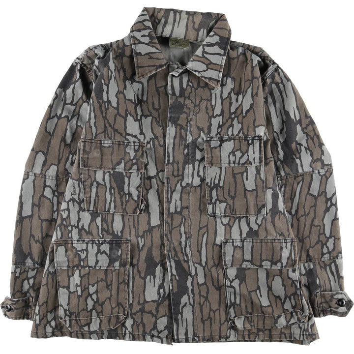 US Military Camouflage Pattern Tree Bark Camo BDU Military Jacket Made in USA X-LARGE-REGULAR Men's XL equivalent /eaa514874