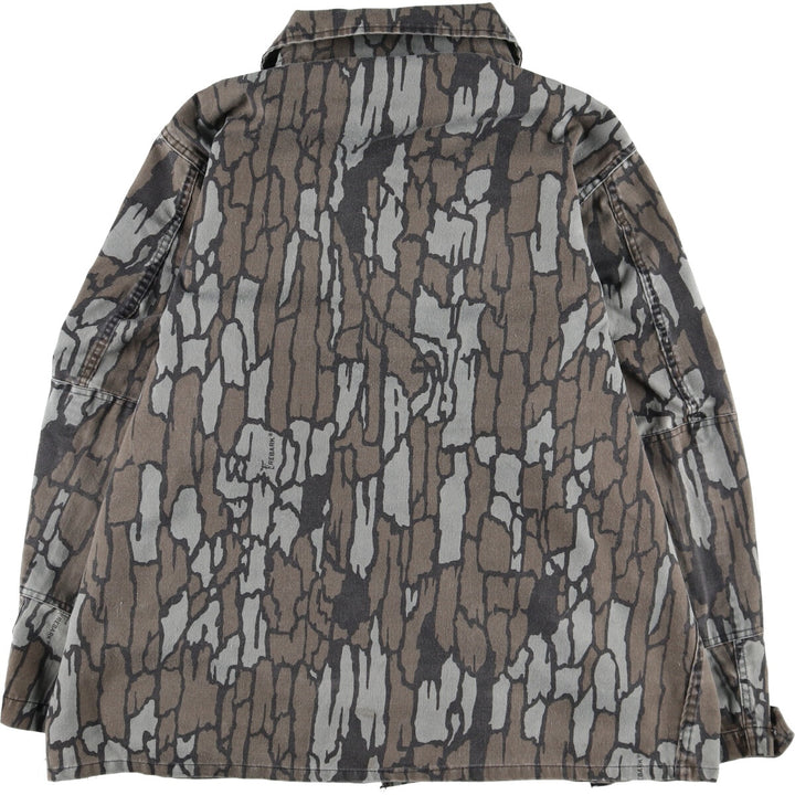 US Military Camouflage Pattern Tree Bark Camo BDU Military Jacket Made in USA X-LARGE-REGULAR Men's XL equivalent /eaa514874