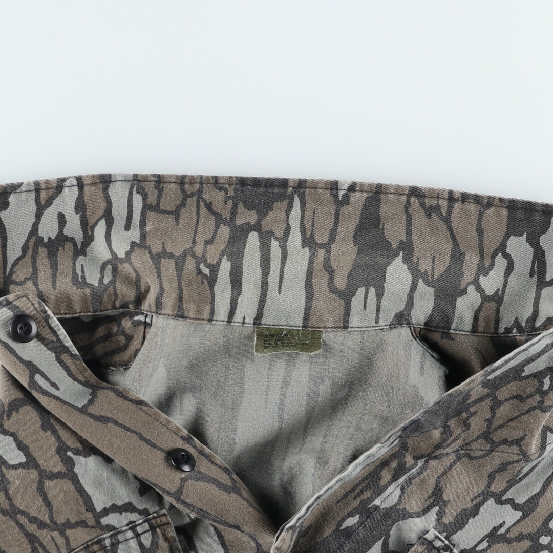 US Military Camouflage Pattern Tree Bark Camo BDU Military Jacket Made in USA X-LARGE-REGULAR Men's XL equivalent /eaa514874