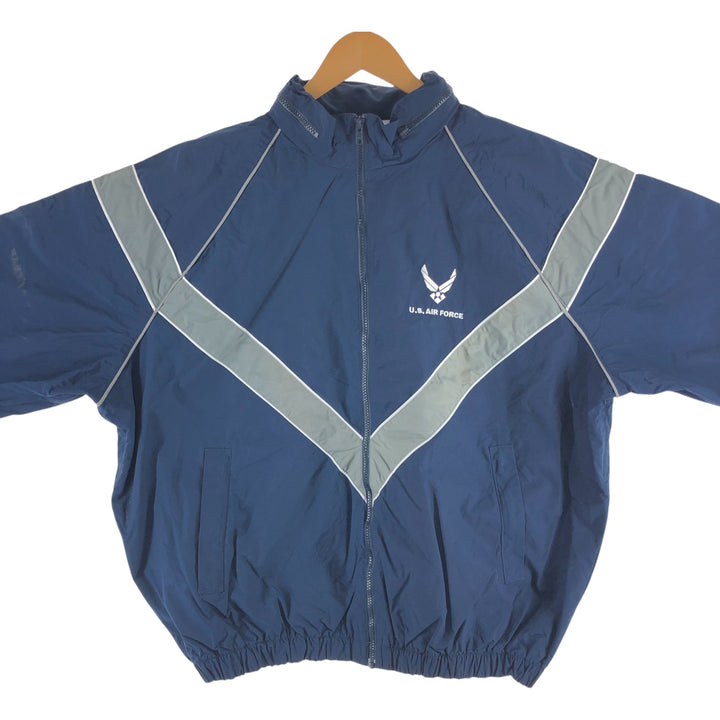 00'S US Military Genuine USAIR FORCE PTU Training Jacket Nylon Jacket Made in USA X-LARGE/REGULAR Men's XL equivalent /eaa514880