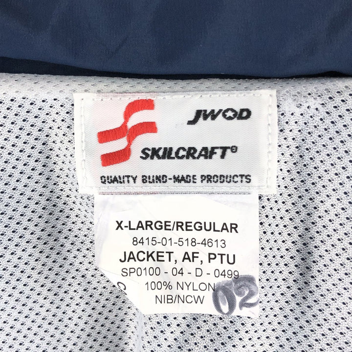 00'S US Military Genuine USAIR FORCE PTU Training Jacket Nylon Jacket Made in USA X-LARGE/REGULAR Men's XL equivalent /eaa514880