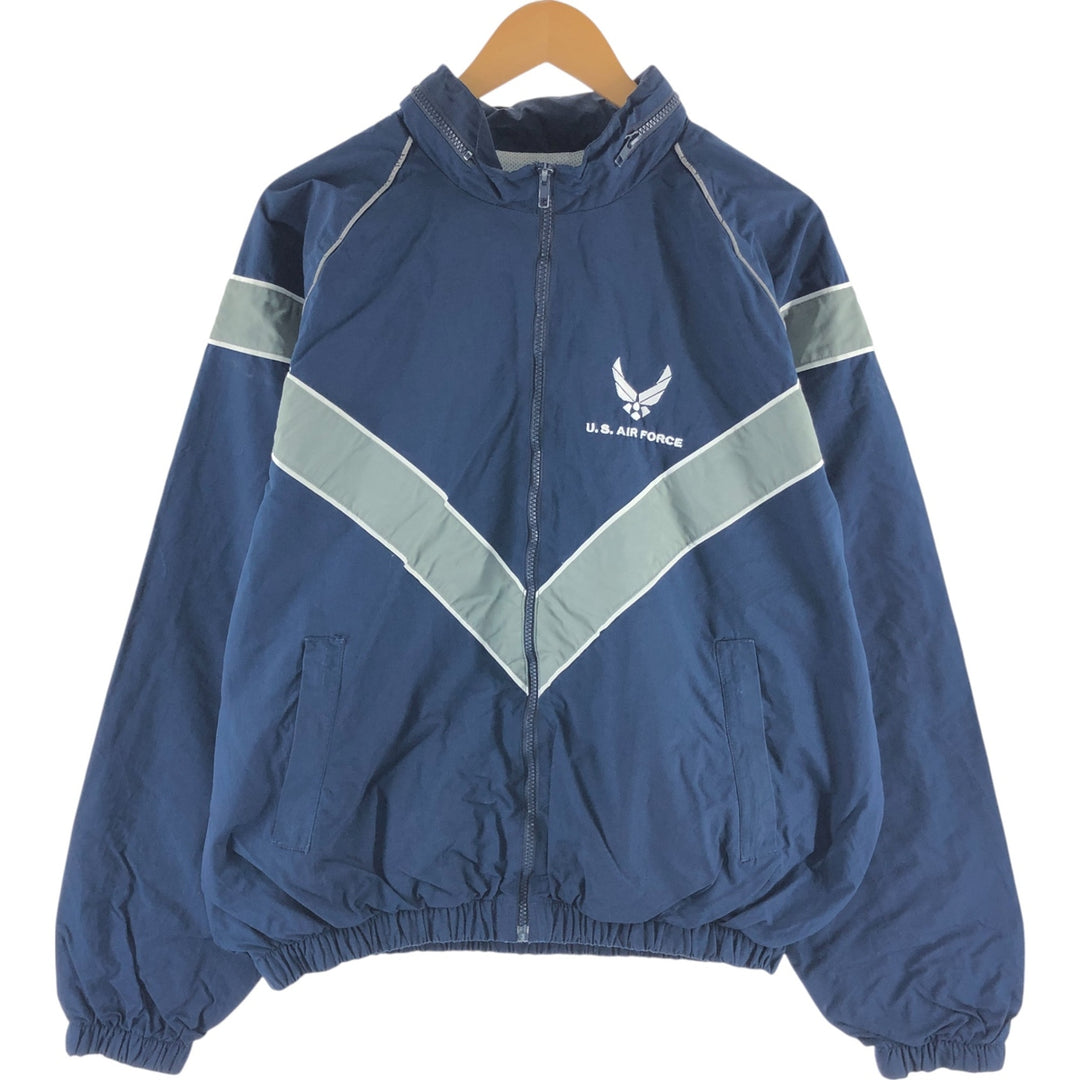 Genuine US military USAIR FORCE 00'S PTU training jacket nylon jacket made in USA LARGE REGULAR equivalent to men's L /eaa514886