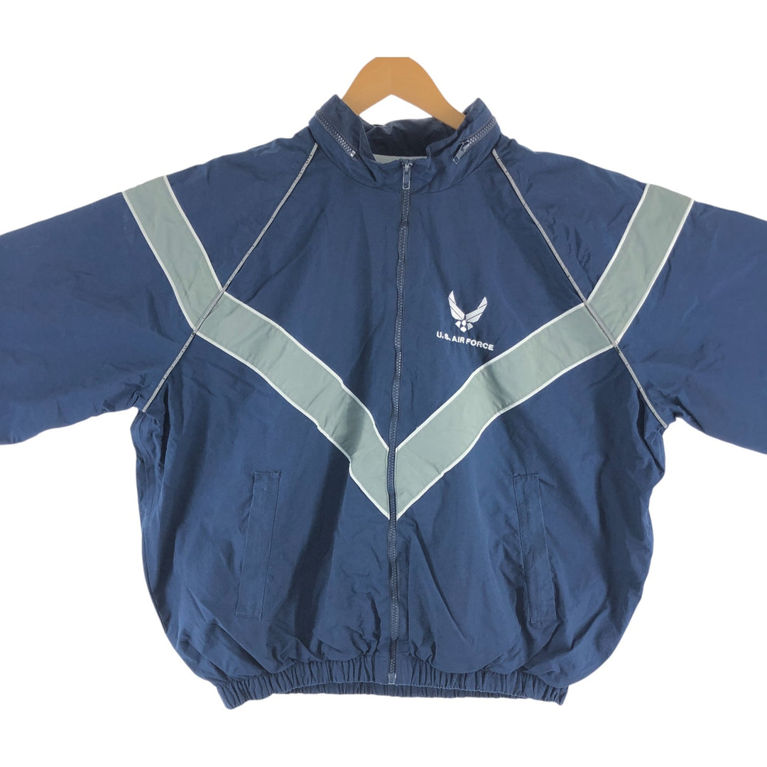 Genuine US military USAIR FORCE 00'S PTU training jacket nylon jacket made in USA LARGE REGULAR equivalent to men's L /eaa514886