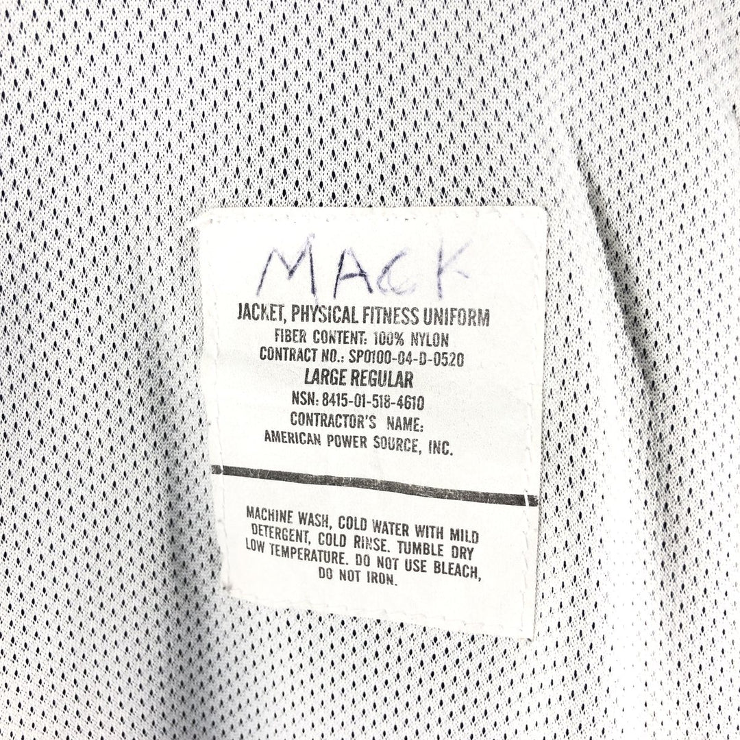 Genuine US military USAIR FORCE 00'S PTU training jacket nylon jacket made in USA LARGE REGULAR equivalent to men's L /eaa514886