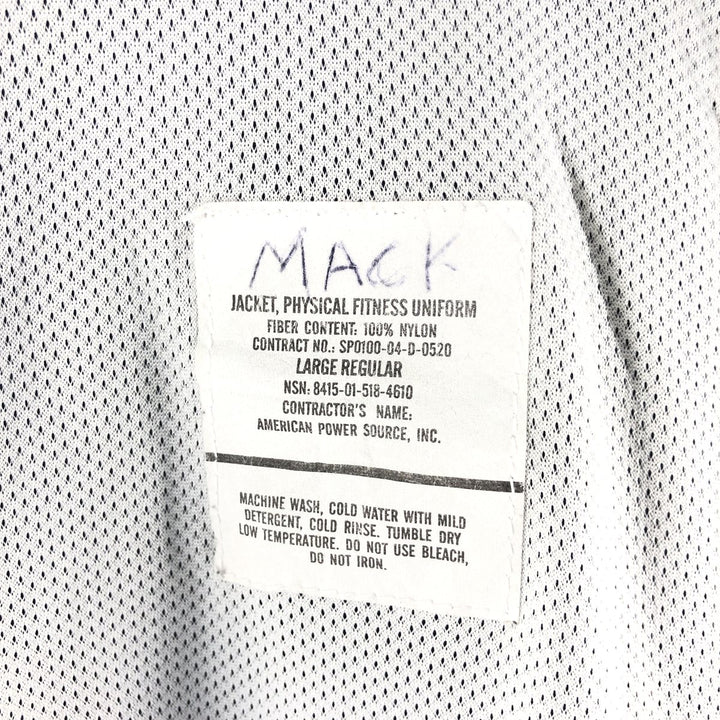 Genuine US military USAIR FORCE 00'S PTU training jacket nylon jacket made in USA LARGE REGULAR equivalent to men's L /eaa514886