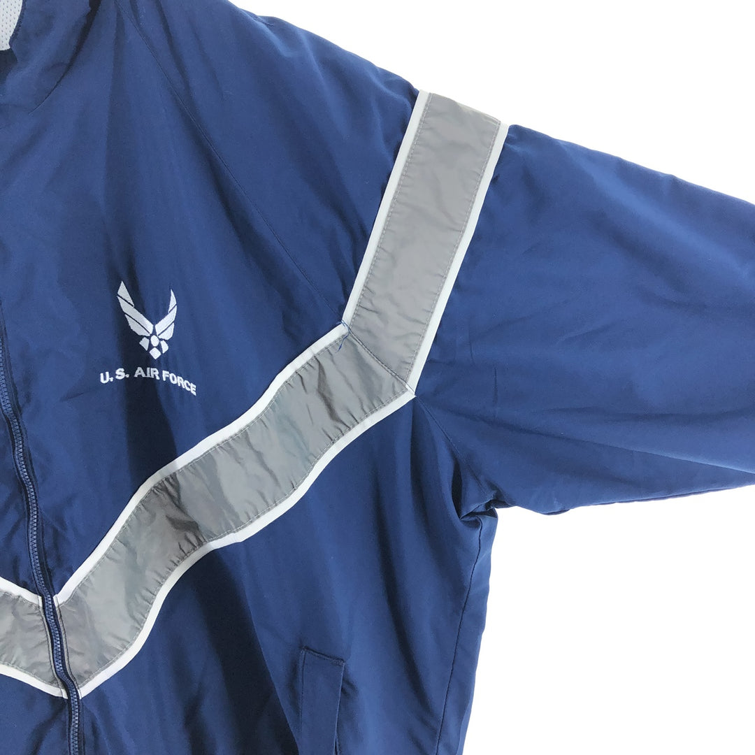 Civilian USAIR FORCE PTU Training Jacket Windbreaker Made in USA LG LONG Men's L equivalent /eaa514889