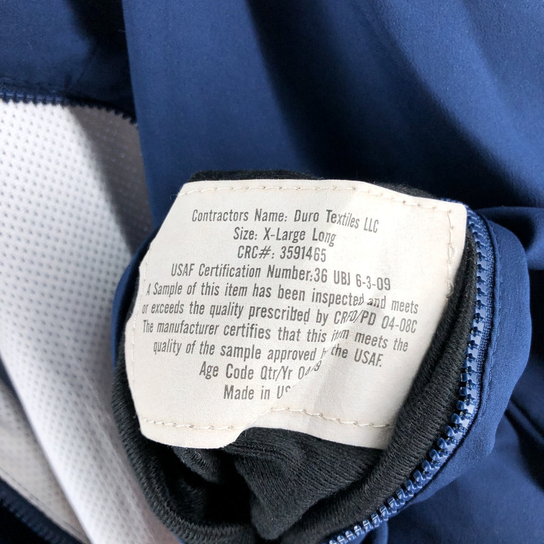 Civilian USAIR FORCE PTU Training Jacket Nylon Jacket Made in USA X-LG LONG Men's XL equivalent /eaa514890