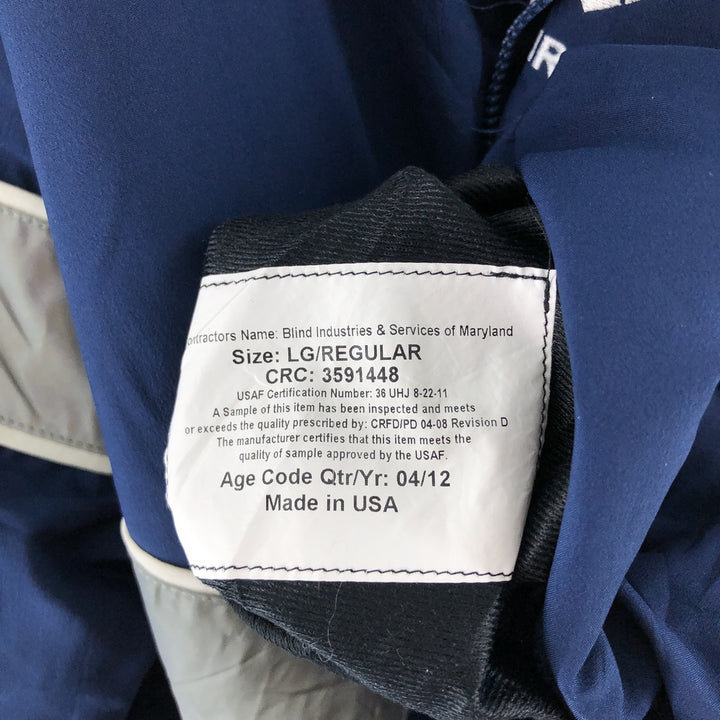 Civilian USAIR FORCE PTU Training Jacket Windbreaker Made in USA LG/REGULAR Men's L equivalent /eaa514892