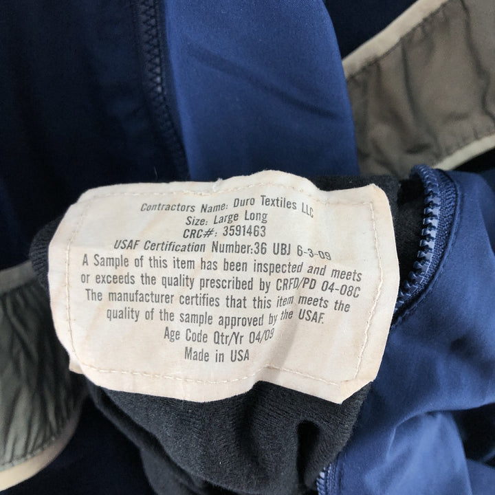 Civilian USAIR FORCE PTU Training Jacket Windbreaker Made in USA LG LONG Men's L equivalent /eaa514893