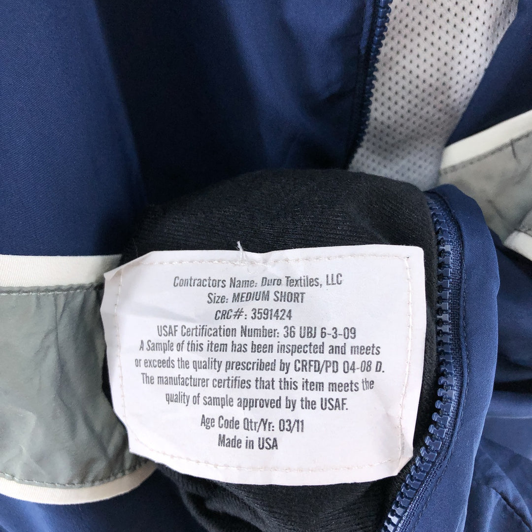 Civilian USAIR FORCE PTU Training Jacket Windbreaker Made in USA MED SHORT Men's M equivalent /eaa514894