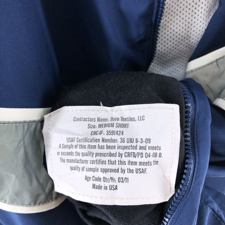 Civilian USAIR FORCE PTU Training Jacket Windbreaker Made in USA MED SHORT Men's M equivalent /eaa514894