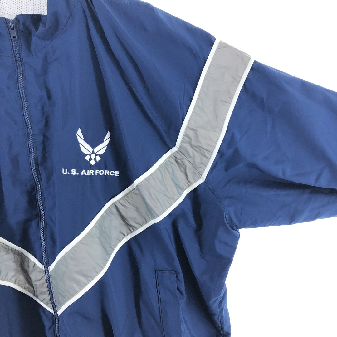 Civilian USAIR FORCE PTU Training Jacket Windbreaker Made in USA MED SHORT Men's M equivalent /eaa514894