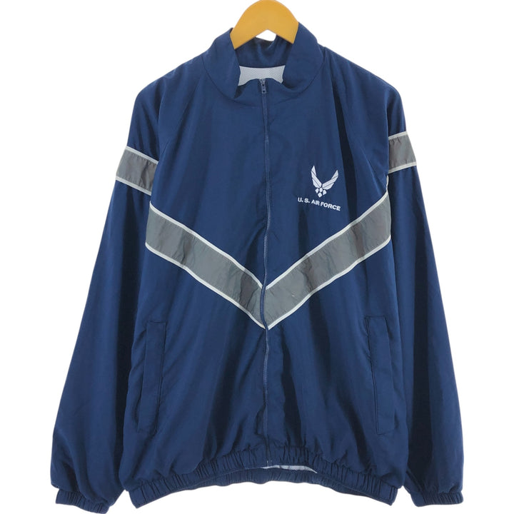 Civilian USAIR FORCE PTU Training Jacket Windbreaker Made in USA LG REGULAR Men's L equivalent /eaa514896