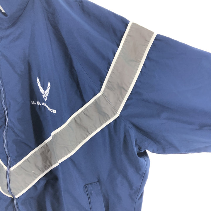 Civilian USAIR FORCE PTU Training Jacket Windbreaker Made in USA LG REGULAR Men's L equivalent /eaa514896