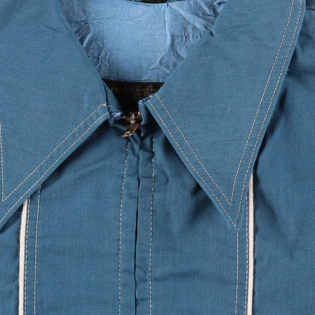 Vintage 1970'S JCPenney TOWNCRAFT zip-up jacket, men's size L unclear Blue type light blue Vintage Second Hand