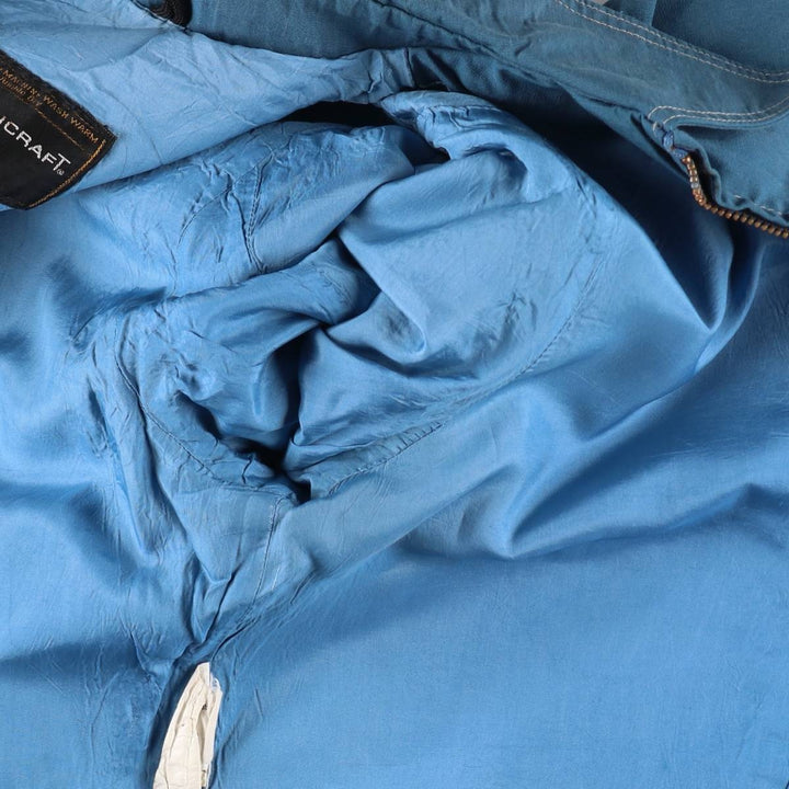 Vintage 1970'S JCPenney TOWNCRAFT zip-up jacket, men's size L unclear Blue type light blue Vintage Second Hand